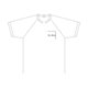 T-shirt en coton de couleur claire avec manches contrastes.