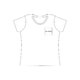 T-shirt en coton pour femmes avec col rond et manches courtes.