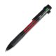 Stylo  bille multicolore avec clip et quatre recharges.