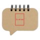 Bloc-notes avec notes adhsives et reliure spirale.