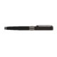 Stylo roller noir avec dtails en mtal et clip.