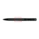 Stylo  bille transparent avec zone de prhension souple et mcanisme  bouton-poussoir.