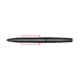 Stylo  bille fonc en plastique avec finition brillante et mcanisme rotatif.