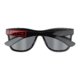 Lunettes de soleil noires avec verres foncs.