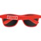 Lunettes de soleil en plastique avec verres teints.
