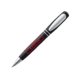 Stylo  bille noir en plastique avec lments en mtal et clip.