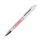 Stylo  bille blanc avec clip et mcanisme  pression.