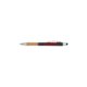 Stylo  bille couleur bois avec fonction tactile et clip.