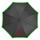 Parapluie automatique noir avec bordure colore.