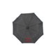 Parapluie de poche noir avec poigne et fonction automatique.