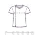 T-shirt en coton  manches courtes et col rond.