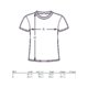 T-shirt en coton  manches courtes et col rond.