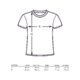 T-shirt en coton  manches courtes et encolure ras du cou.