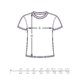 T-shirt en coton avec col rond et manches courtes.