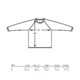 Sweat-shirt en tissu  manches longues.