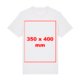 T-shirt blanc en coton avec manches courtes.