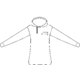 Sweat  capuche en coton pour femmes avec capuche et cordon de serrage.