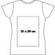 T-shirt blanc en coton pour femmes  manches courtes.