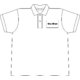 Polo en tissu pour hommes avec manches courtes et patte de boutonnage.