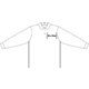 Polo  manches longues en tissu pour homme avec patte boutonne.