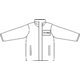 Veste de pluie pour homme avec fermeture clair intgrale et poches.