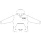 Sweat  capuche en tissu pour femme avec poche kangourou et capuche.