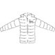 Veste matelasse pour hommes avec capuche.