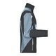 Veste de travail noire et grise en mlange polyester-coton avec fermeture clair et poches multiples.