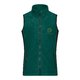 Veste en polaire polyester vert fonc avec fermeture clair intgrale et poches.