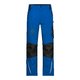 Pantalon de travail bleu en mlange polyester-coton avec poches.