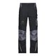 Pantalon de travail noir en tissu rsistant avec poches multiples.