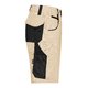 Short beige/noir en mlange polyester-coton avec plusieurs poches.