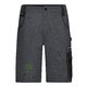 Short de travail gris fonc en mlange polyester-coton avec plusieurs poches.