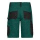 Short vert fonc/noir en polyester et coton avec de multiples poches.