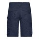 Short de travail bleu marine en mlange polyester-coton avec de nombreuses poches.