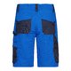 Short de travail bleu en mlange polyester-coton avec plusieurs poches.
