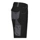 Short de travail noir et gris en polyester-coton avec plusieurs poches.