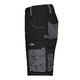 Short de travail noir et gris en mlange polyester-coton avec plusieurs poches.