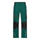 Pantalon de travail vert en matériau résistant avec poches pratiques.