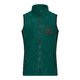 Veste en polaire verte avec fermeture clair intgrale et poches.