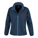 Veste softshell bleue pour homme avec fermeture �clair int�grale et poches lat�rales.